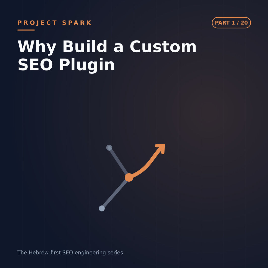 Why I Built a Custom SEO Plugin Instead of Yoast